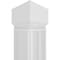 Ekena Millwork Craftsman Classic Square Non-Tapered Cedar Park Fretwork Column w/ Mission Capital & Mission Base CC1008ENCRPMIMI - alternate 4